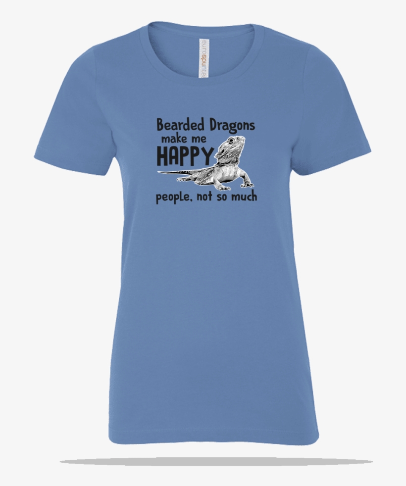 Bearded Dragon Happy Ladies Tee - Gordon Setter, transparent png #8211565