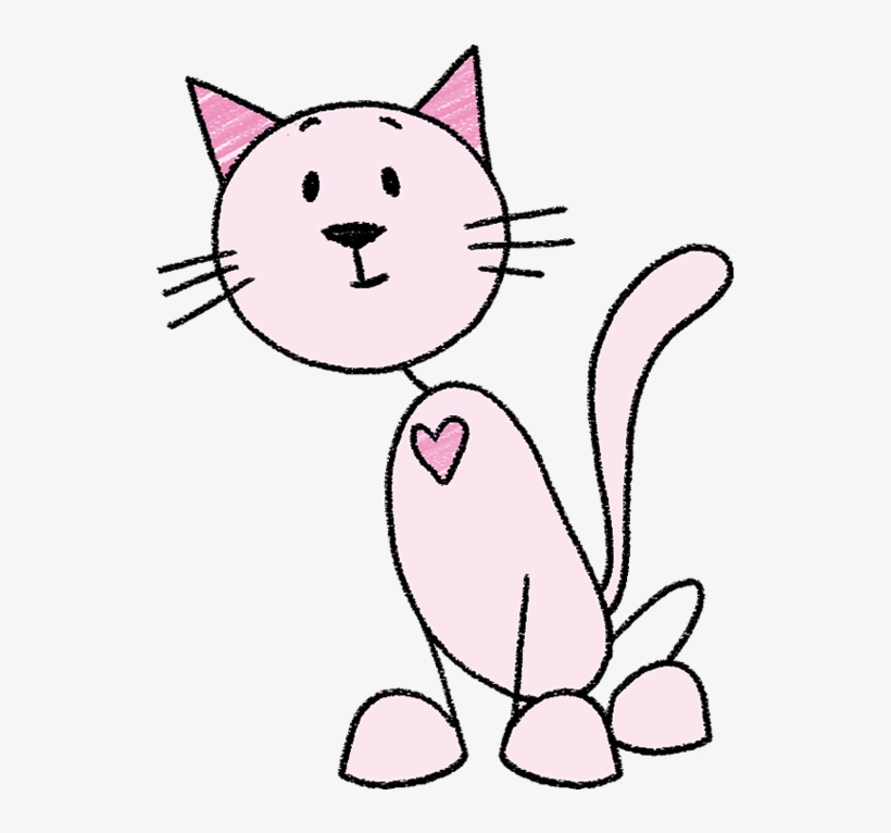 Cat Drawing - Cartoon, transparent png #8211771