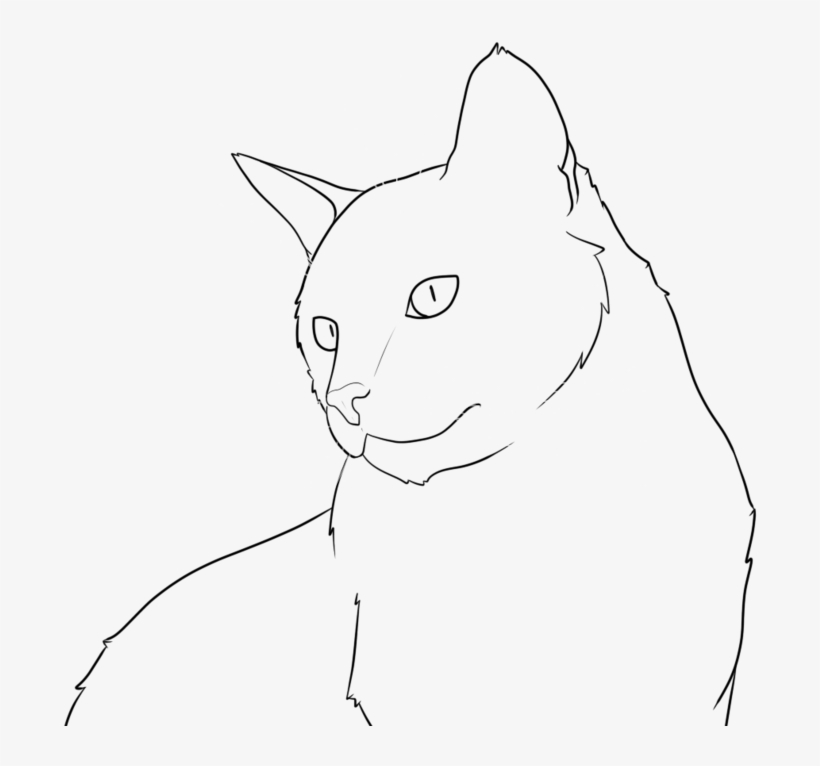 Art Drawing Free To Use Lines By - Cat Yawns, transparent png #8211785