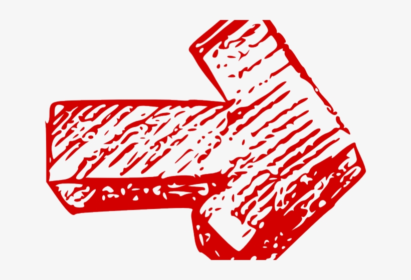 Drawn Arrow Crayon - Red Hand Drawn Arrow Icon, transparent png #8211900