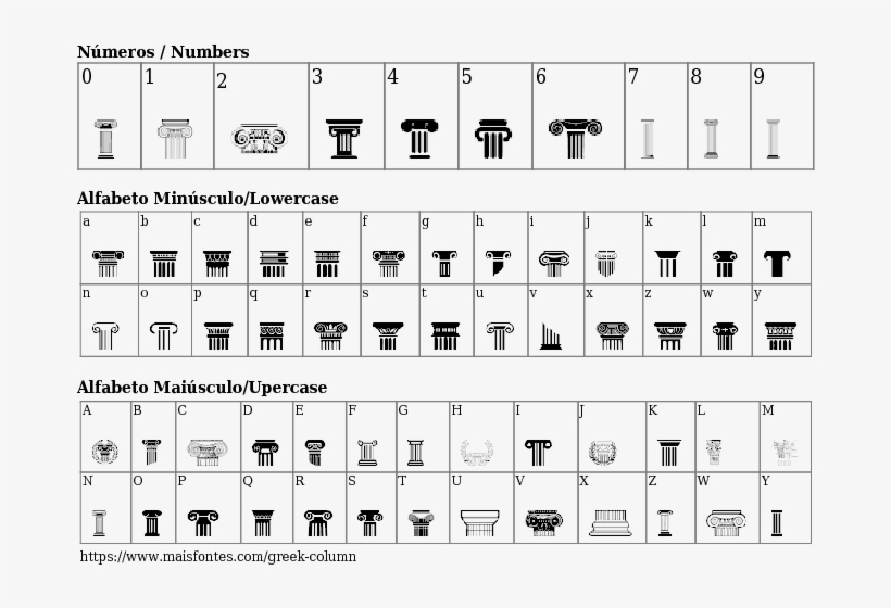 Font Details Greek Column - Bladi One Wide 4f Bold, transparent png #8212063