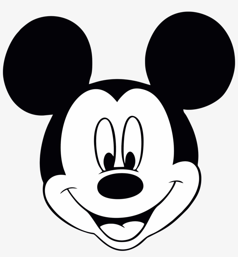 Imagens Vetorizadas E Bitmaps - Mickey Mouse Face Only, transparent png #8212458