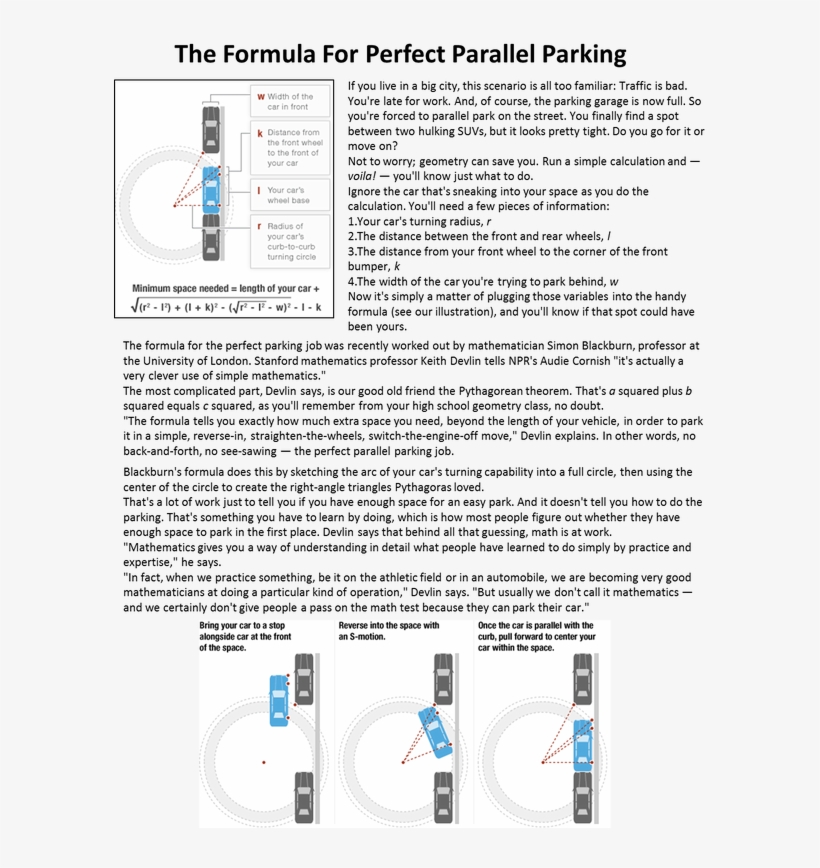 Bulletin Board - Parallel Parking, transparent png #8214397