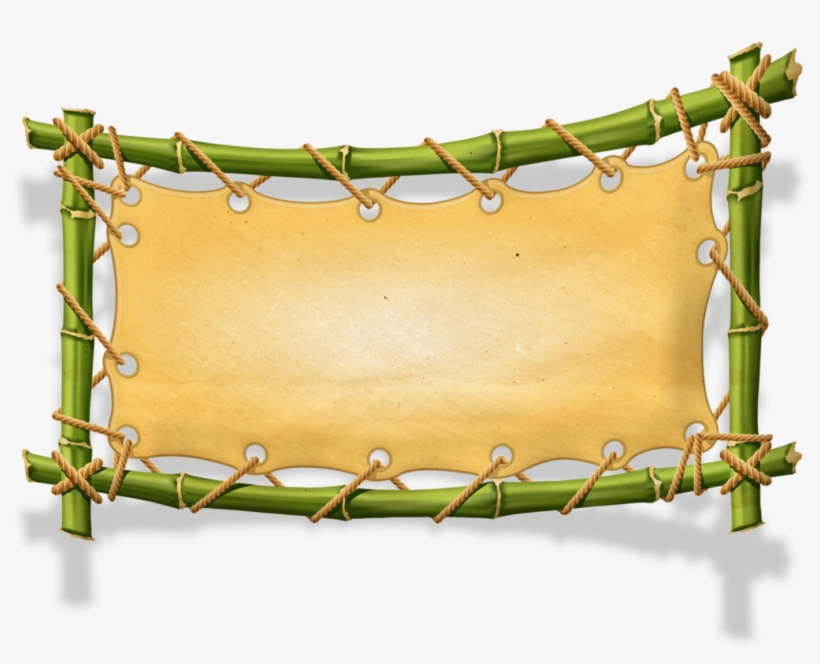 Rope Clipart Fun Frame - Bamboo Frame Png, transparent png #8214545