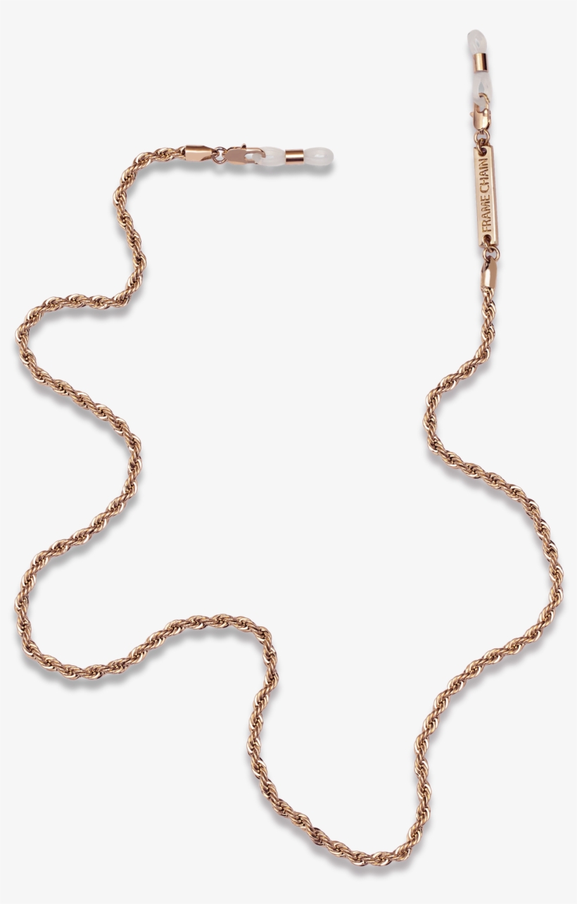 Frame Chain - Roller Chain - Rose Gold - Glasses Chain, transparent png #8214586