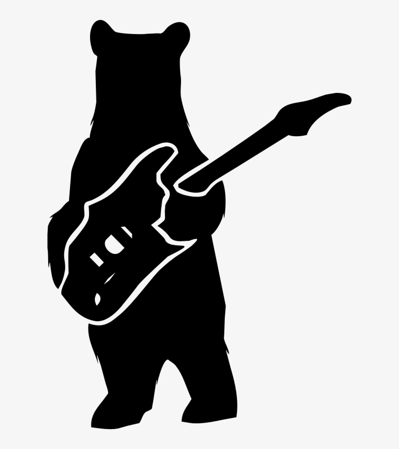 Rock Star Clipart 0 - Siluetas Blanco Y Negro Rock, transparent png #8214674