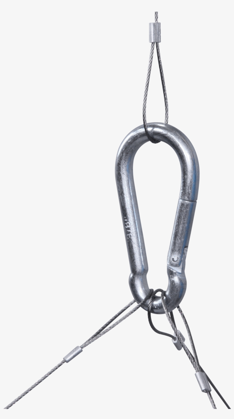 Once The Steel Rope Is Mounted To The Frame, Attach - Chain, transparent png #8214898