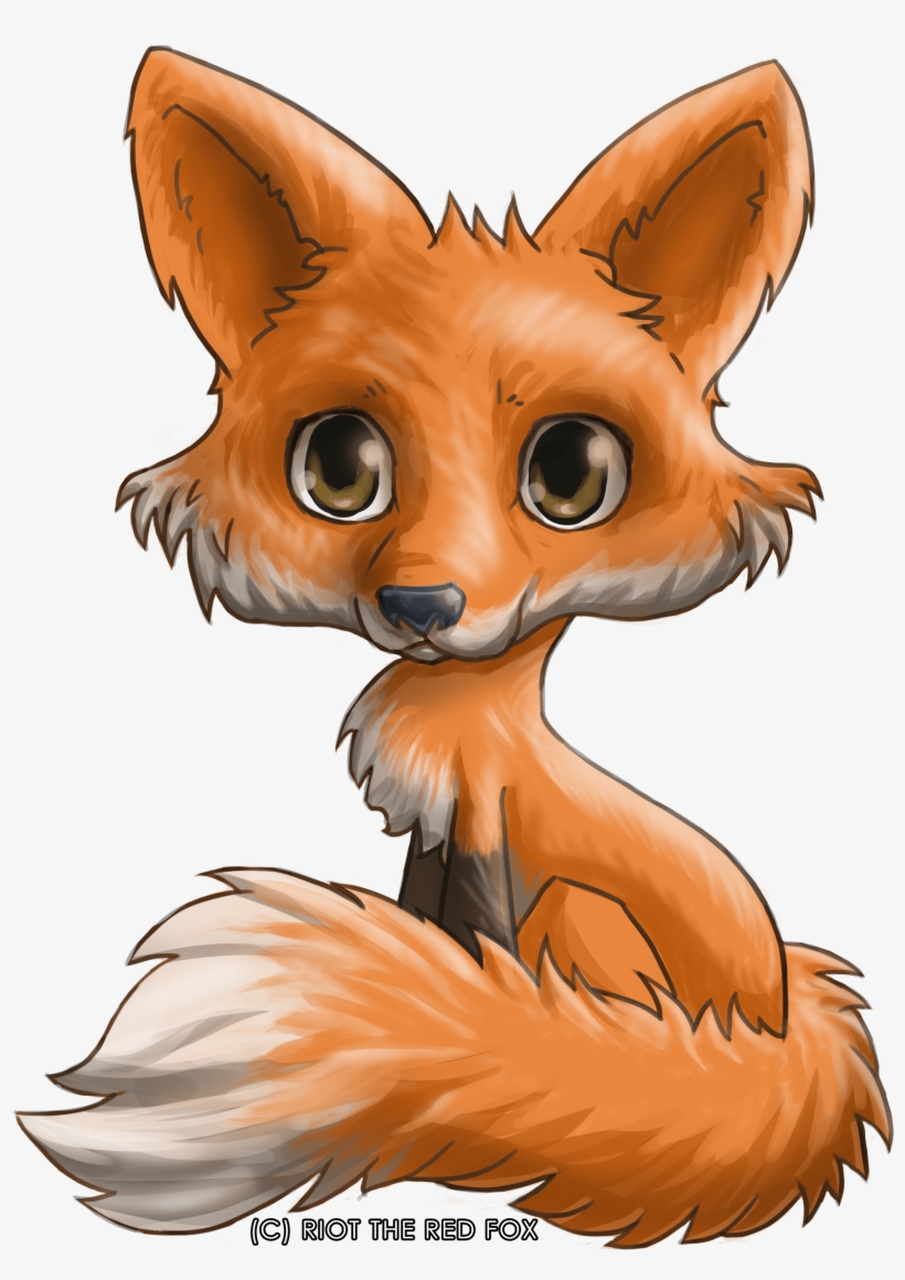 Riot The Fox Chibi Artworktee - Red Fox, transparent png #8215271