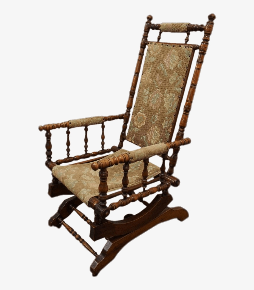 Antique Rocking Chair - Rocking Chair, transparent png #8215541