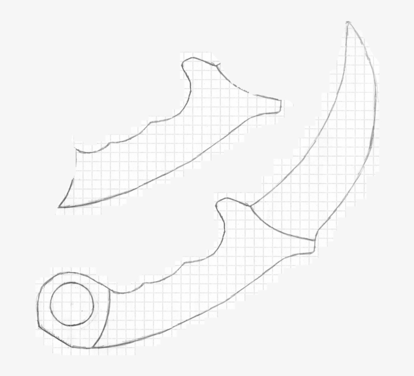 Karambit Template By Misirik2 D9cdpah Knife - Karambit Template - Free ...