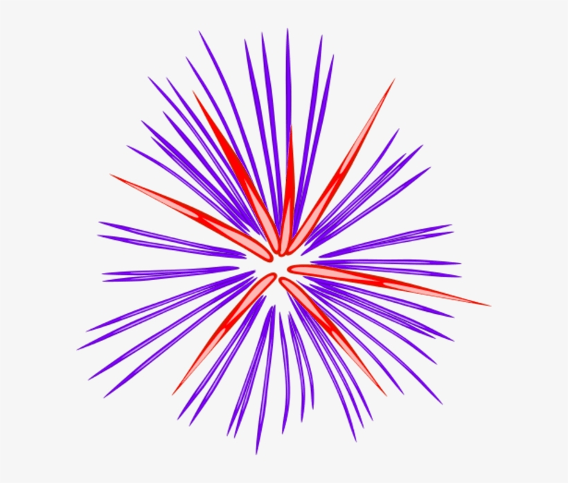 Pink Fireworks - Fireworks Clipart Black And White Transparent, transparent png #8216607