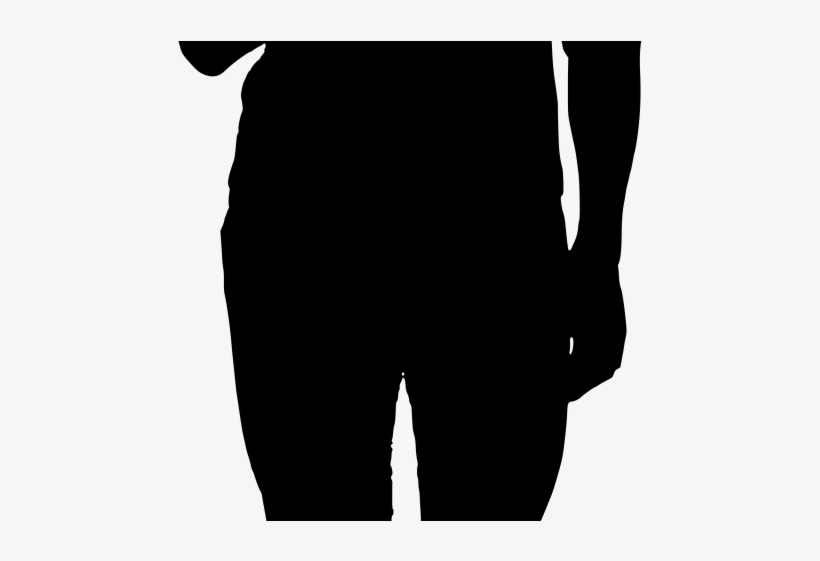 People Silhouette Clipart Man Standing - Pocket, transparent png #8216619