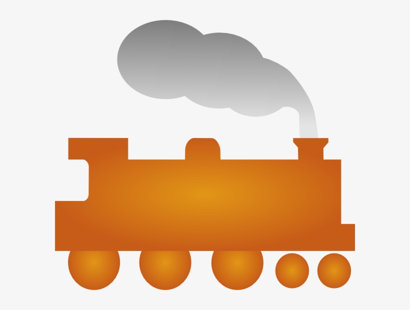 Orange Train Clipart, transparent png #8217906