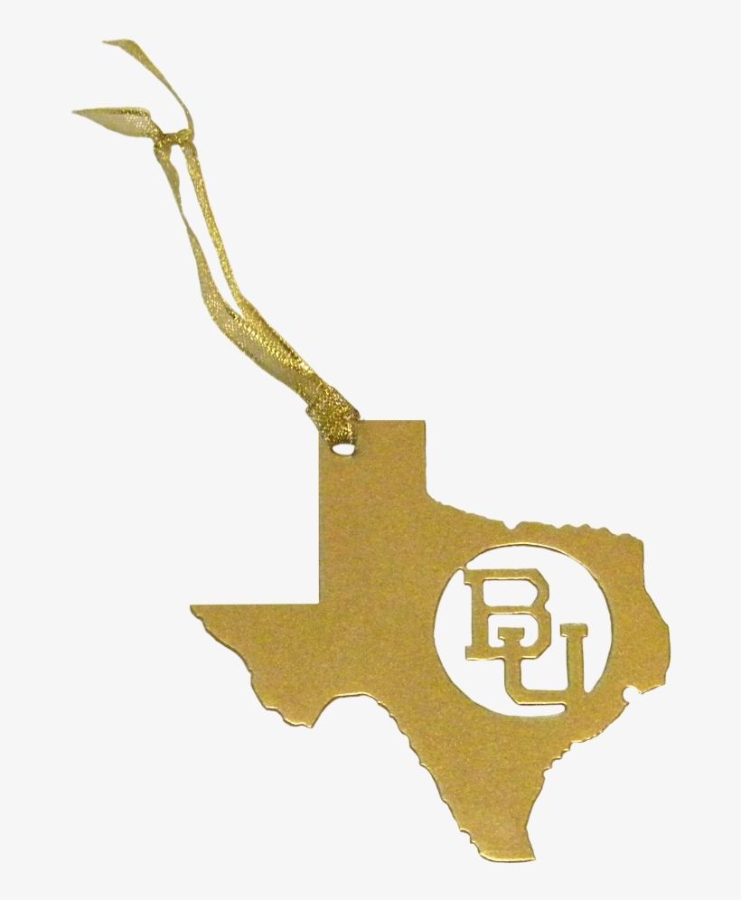 Texas Bu Baylor Christmas Ornament Gold - Emblem, transparent png #8218542