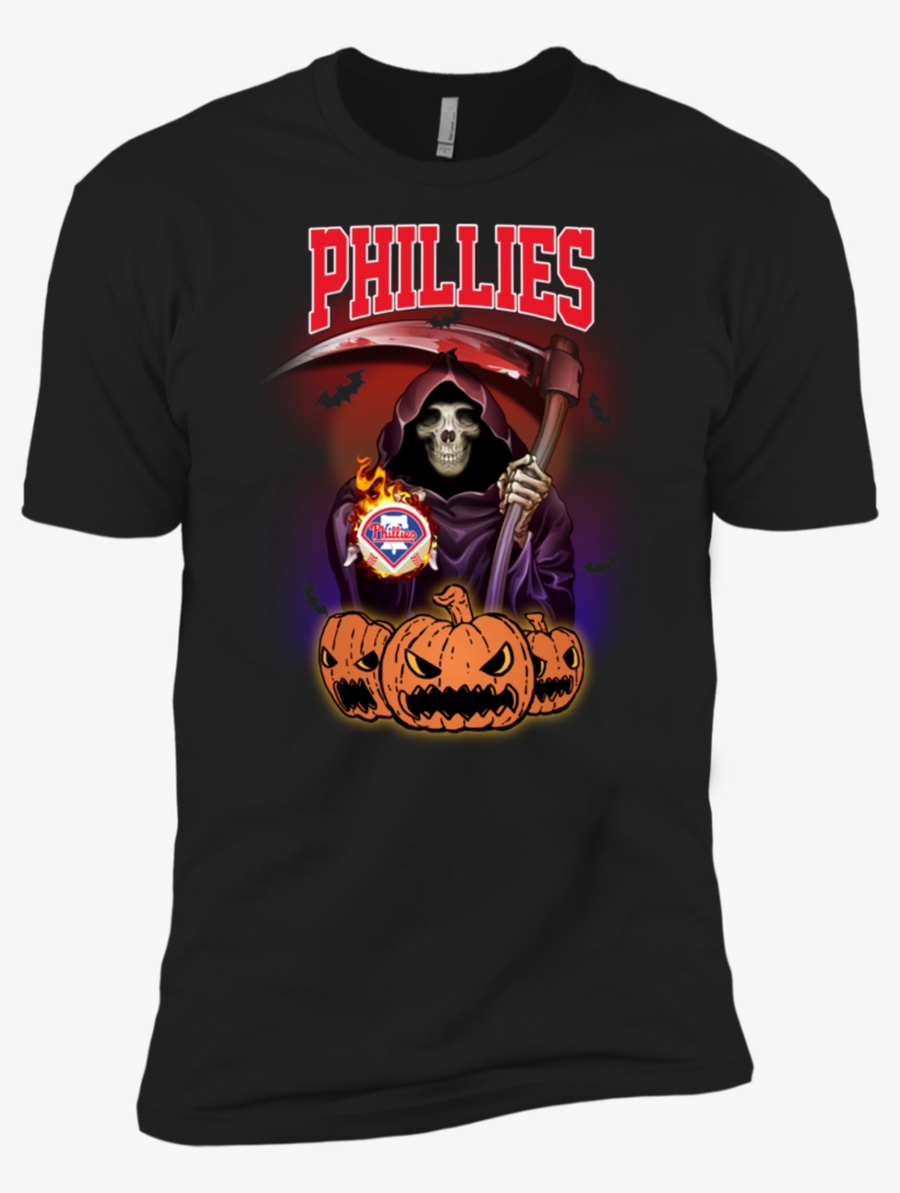 Buy Philadelphia-phillies Reaper The Death Halloween - Shirt, transparent png #8218791