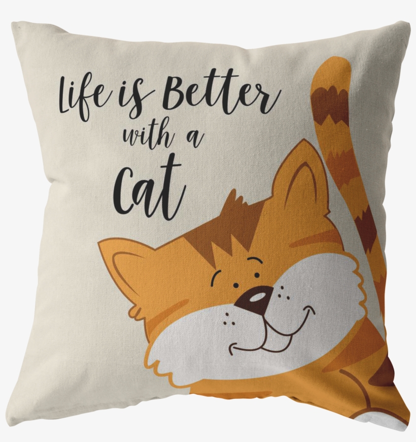 Load Image Into Gallery Viewer, Life Is Better With - Cushion, transparent png #8218820