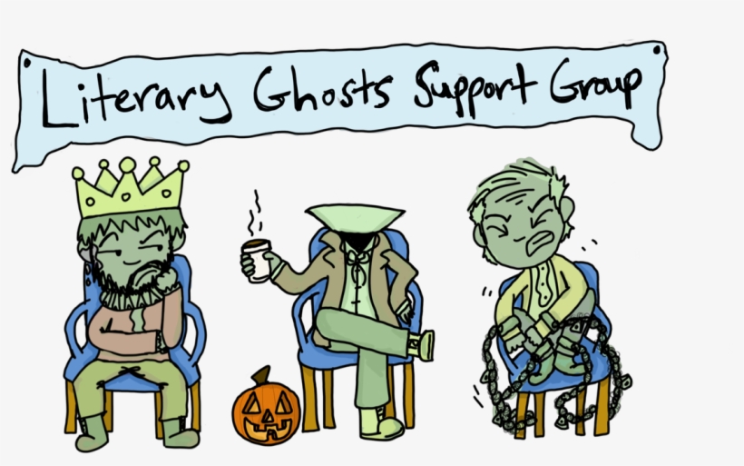 It's Tough Being A Classic Literature Ghost - Cartoon, transparent png #8219778