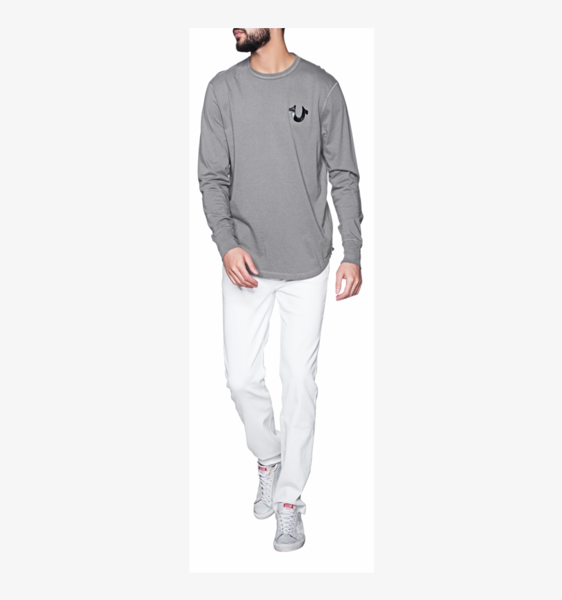 True Religioncore Metallic Grey // Longsleeve With - Pajamas, transparent png #8220112