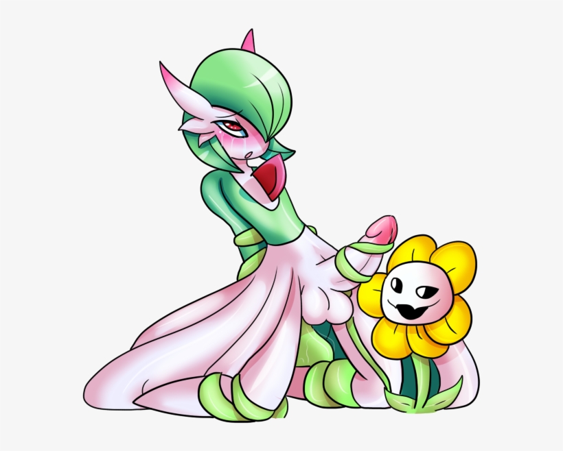 D - Facdn - - Yoshimister Flowey And Gardevoir - Png - Cartoon, transparent png #8220398