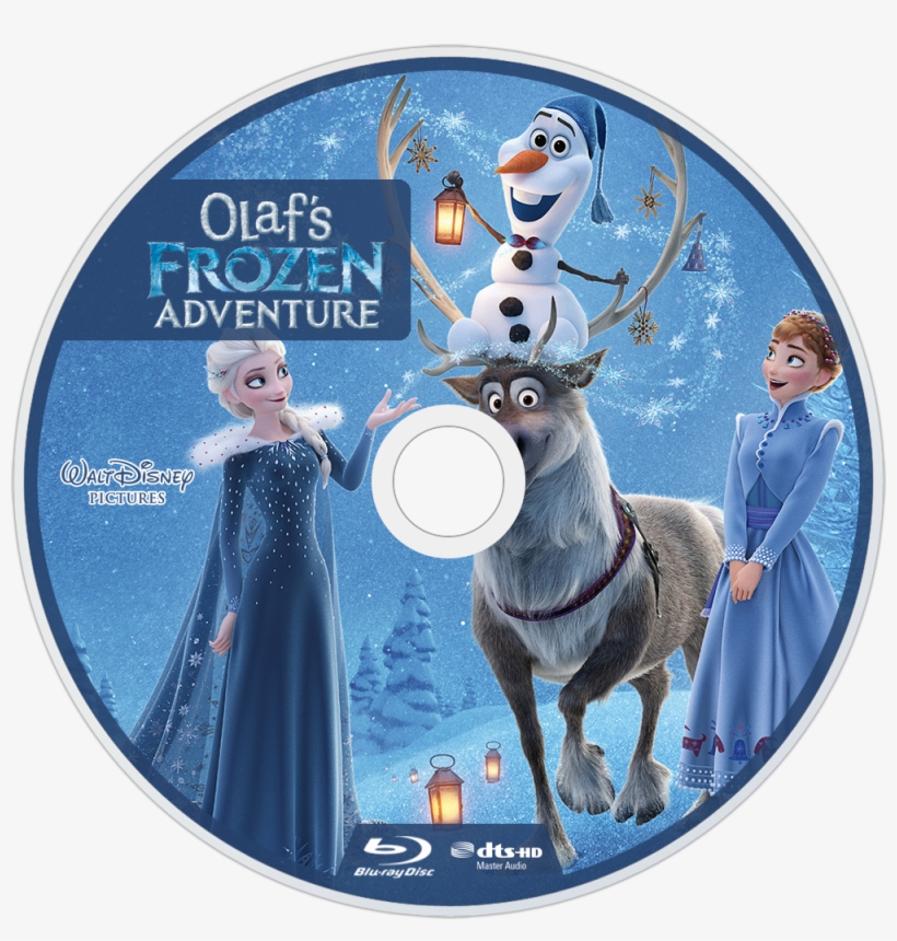 Olaf's Frozen Adventure Bluray Disc Image - Olaf's Frozen Adventure Blu Ray, transparent png #8220630