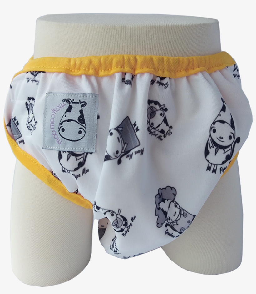 One Size Swim Diaper Moo Family With Yellow Border - Baseball Cap, transparent png #8220790