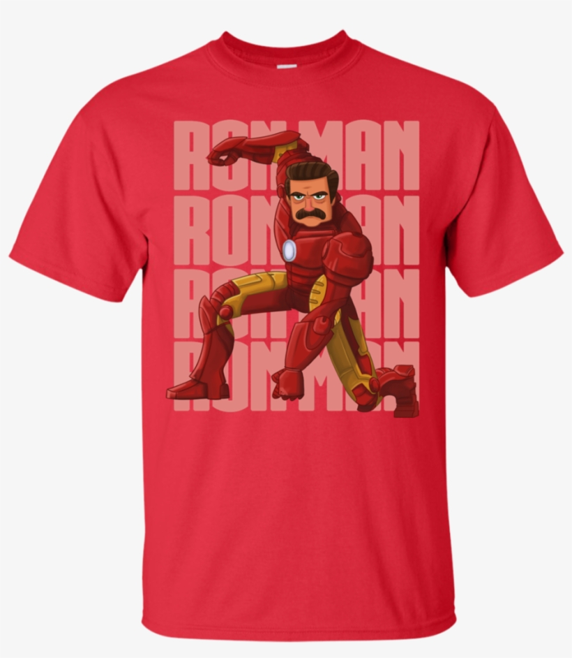 Ron Man Ron Swanson T Shirt & Hoodie - Shirt, transparent png #8220978