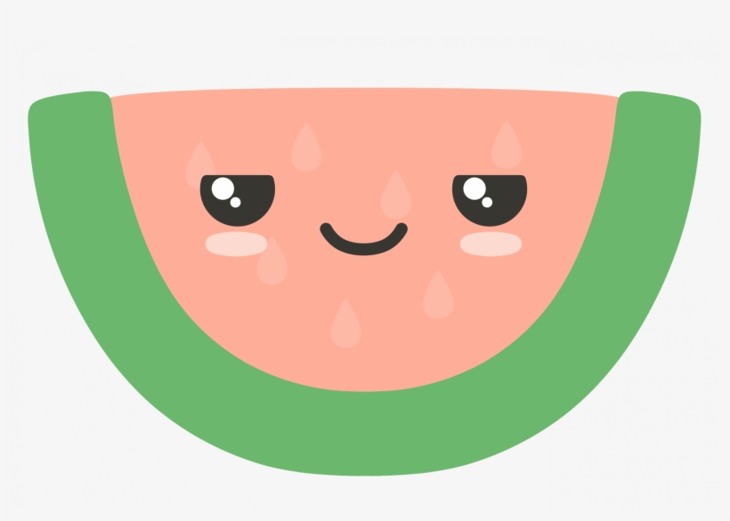 Smirk Watermelon - Watermelon, transparent png #8221384