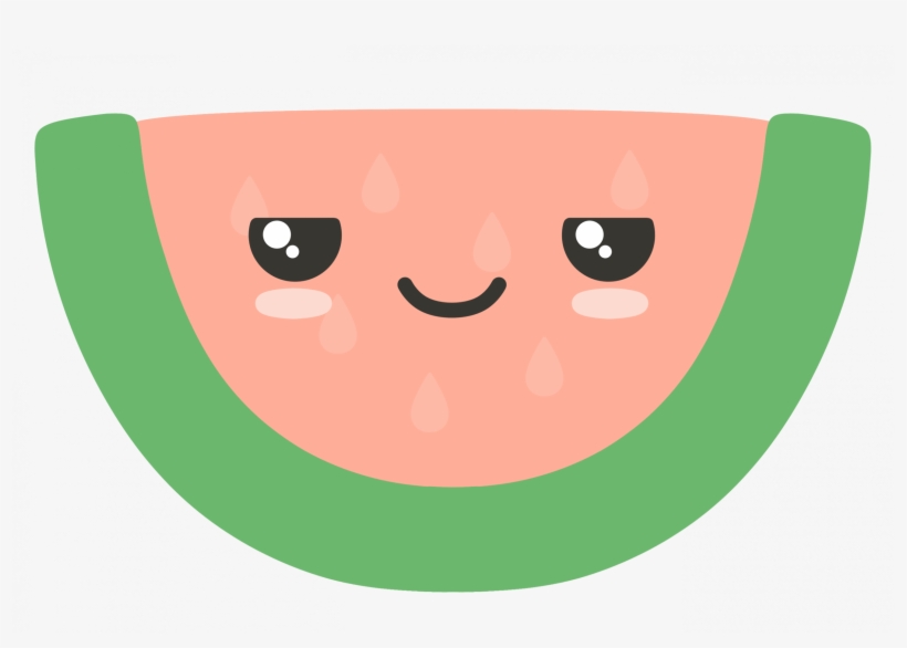 Smirk Watermelon - Watermelon, transparent png #8221384