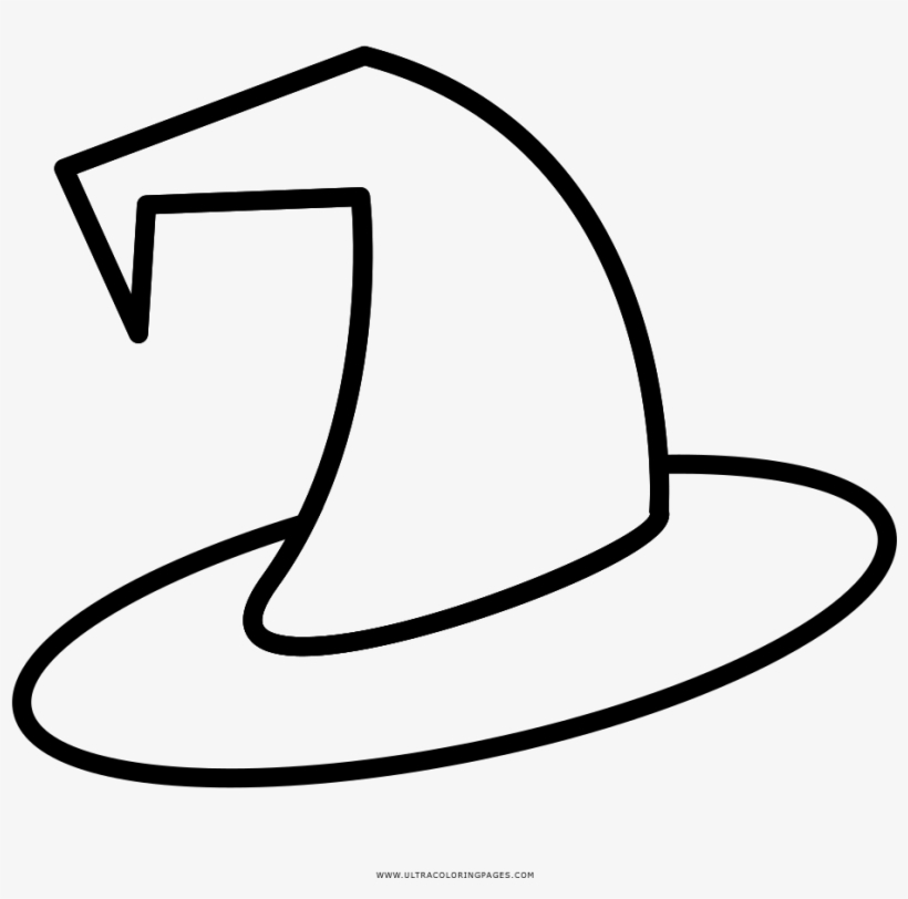 Captivating Witch Hat Coloring Page Ultra Pages Halloween - Witches Hat Coloring Page, transparent png #8221689