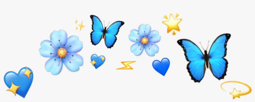 Butterfly Blue Emoji Heart Shine Lightning Tumblr Cute Papilio Free Transparent Png Download Pngkey 😙👌 its like a chef kissing their fingers after they make good spaghetti . butterfly blue emoji heart shine