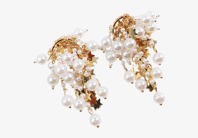 'starburst' Pearl Drops - Earrings, transparent png #8222233