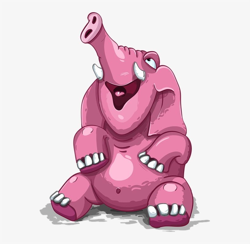 I Want To Join The Circus Story Catcher Publishing - Elefante Rosa Sentado, transparent png #8222368