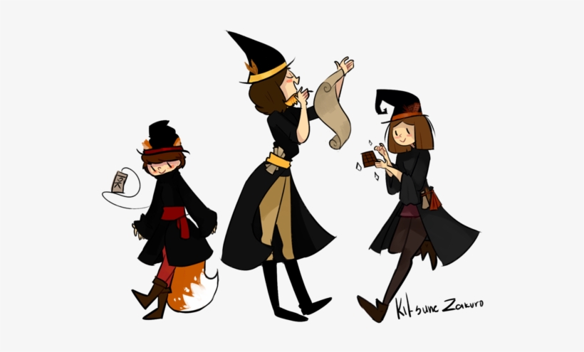 Chibi Witches - Cartoon, transparent png #8222483