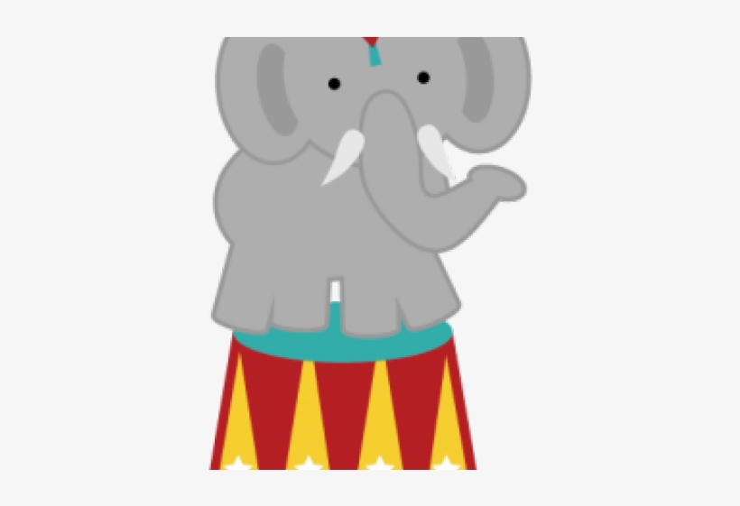 Cartoon Circus Elephant - Elephant Circus Png, transparent png #8222686