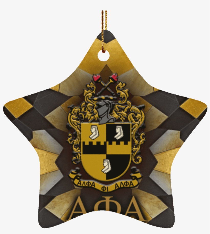 Alpha Phi Alpha Star Ornament - Alpha Phi Alpha Crest, transparent png #8222895