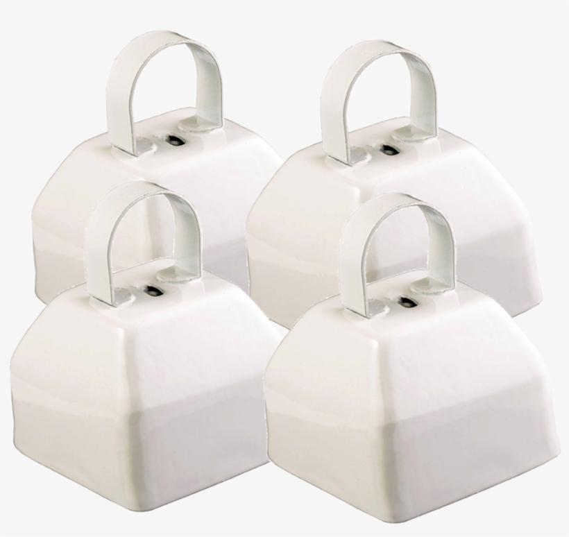 White Plain Cowbell Small Pack 4 [gogo Bells] - Bag, transparent png #8223145