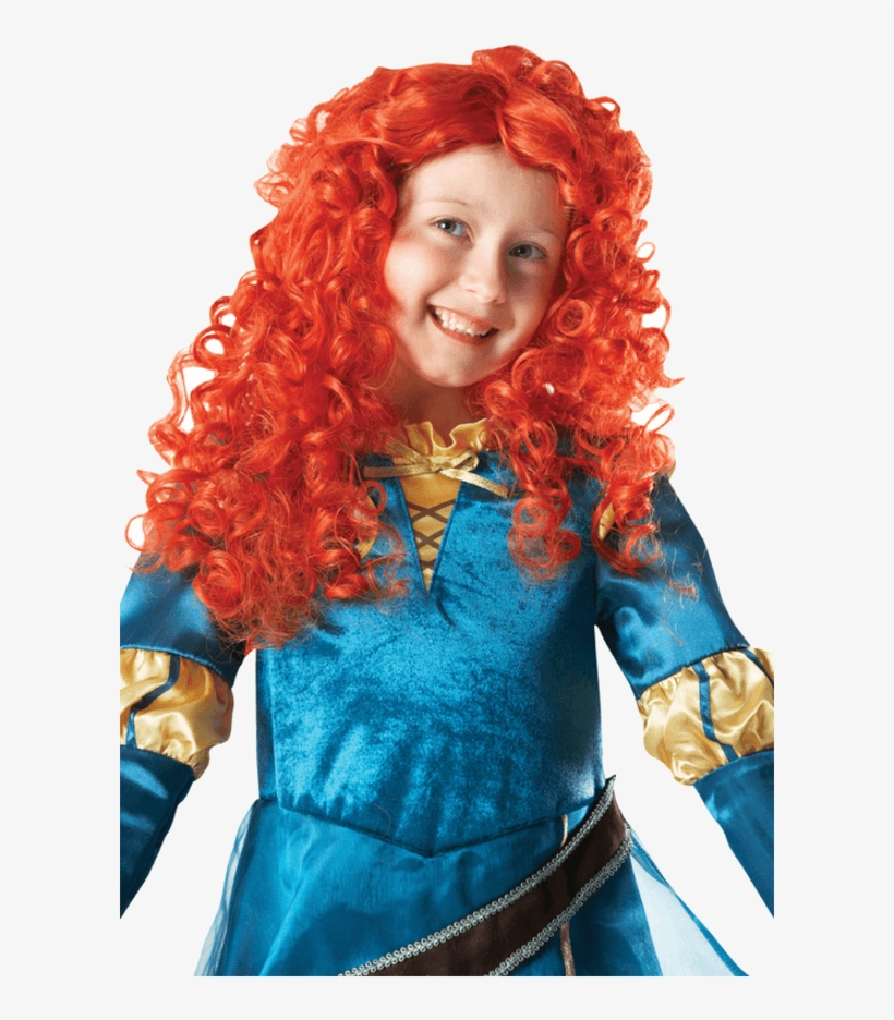 Child Brave Merida Wig - Perruque Rebelle Disney, transparent png #8224500