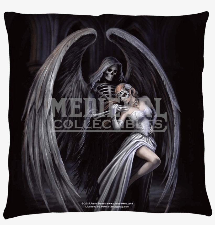 Large Anne Stokes Dance With Death Pillow - Anne Stokes Zippo, transparent png #8224580