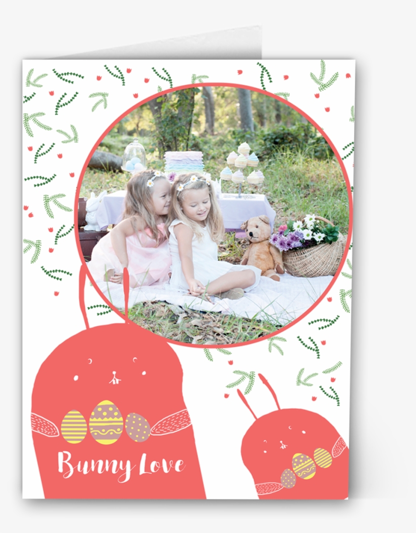 Bunny Love - Christmas Card, transparent png #8224865