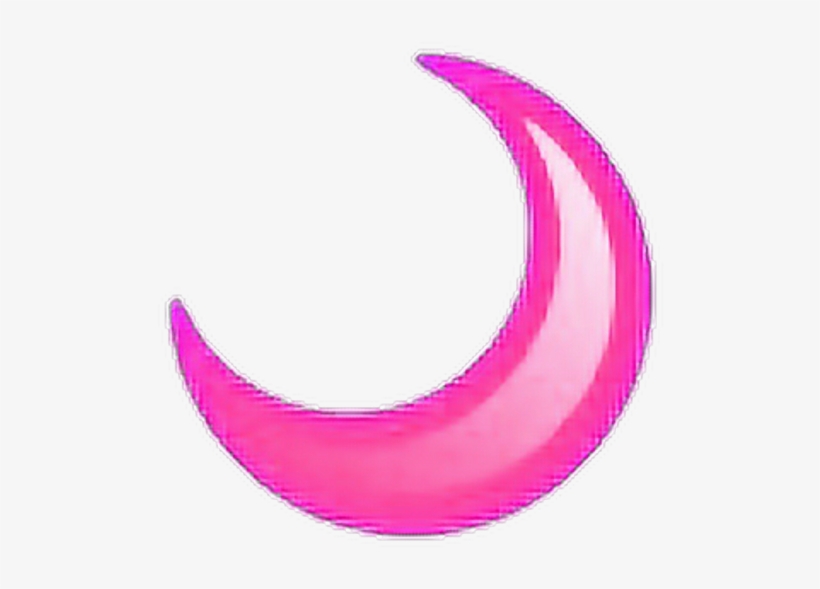Transparent Tumblr Pink Moon Bynisha Emoji Pastel Tumblr - Emoji Pink Tumblr Transparent, transparent png #8224969