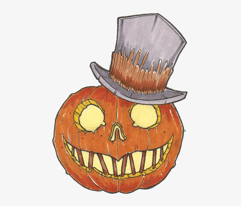 Hat Pumpkin - Jack-o'-lantern, transparent png #8225546