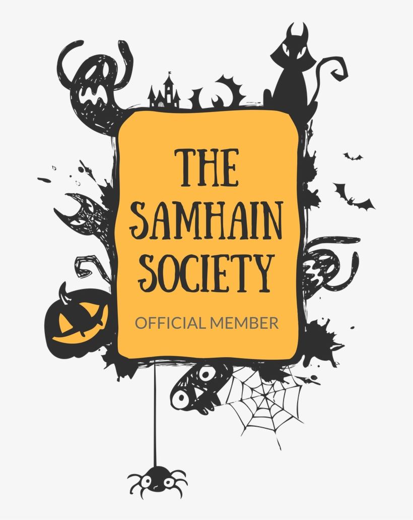 Macabre Member Of The Samhain Society - Halloween Frame Vector, transparent png #8225661
