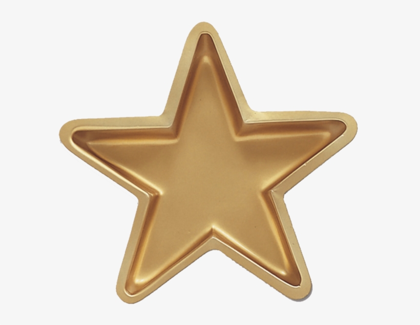 Gold Star Plastic Tray - Party, transparent png #8225665