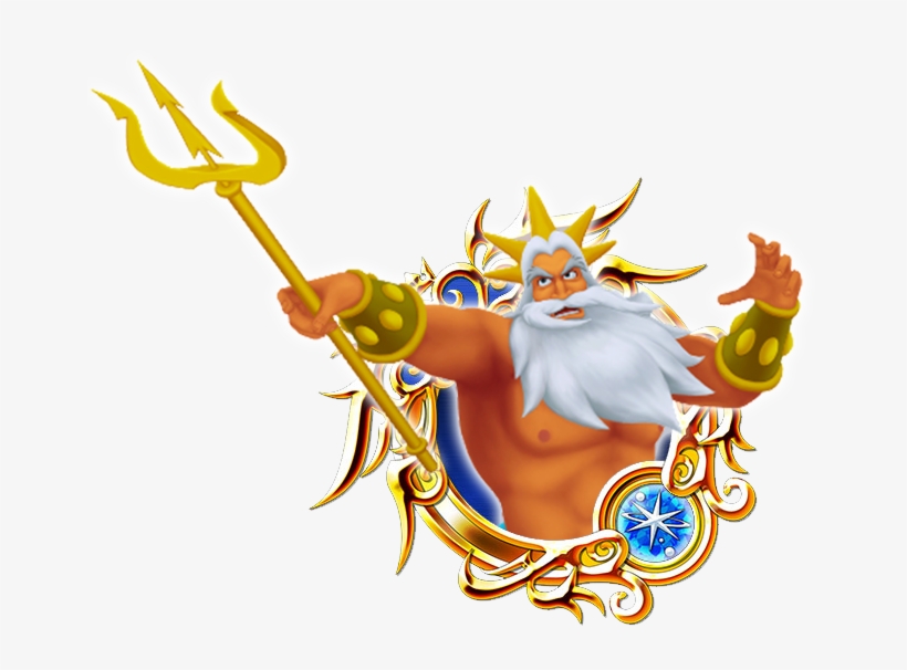 Custom Medals King Triton By Triples Art - Toon Kairi And Xion, transparent png #8225880