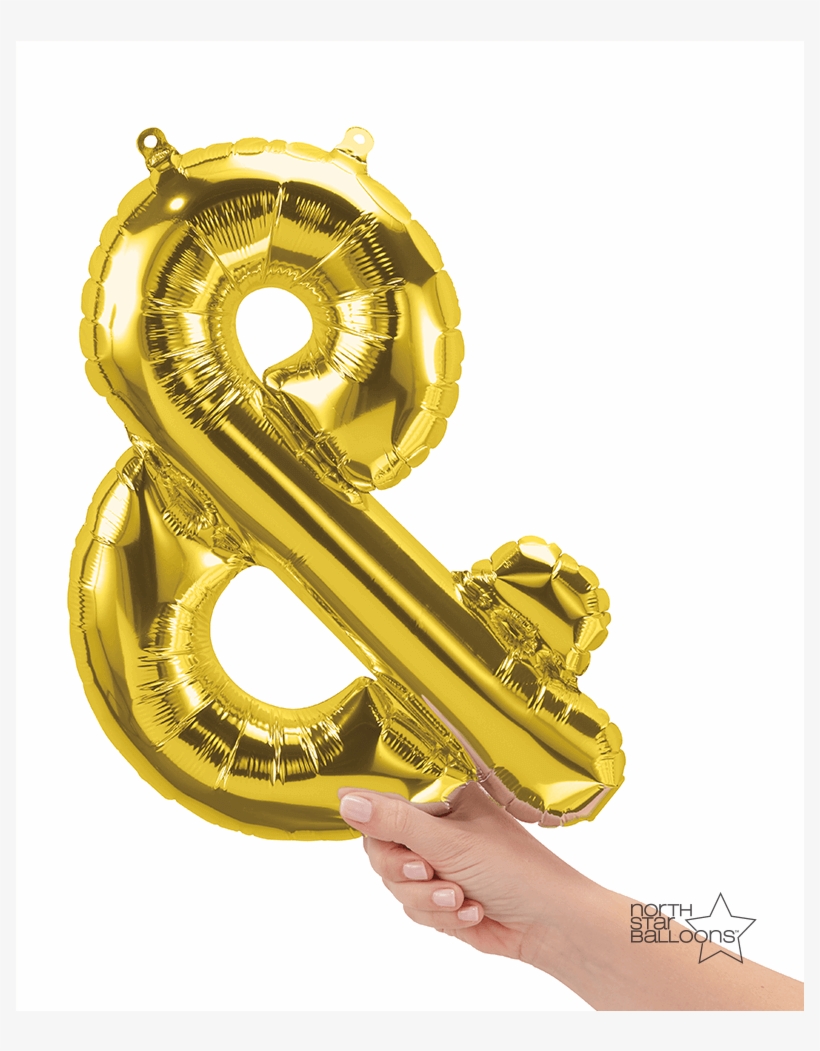 Gold 16" Foil Balloon - Balony Foliowe Znak End, transparent png #8226017