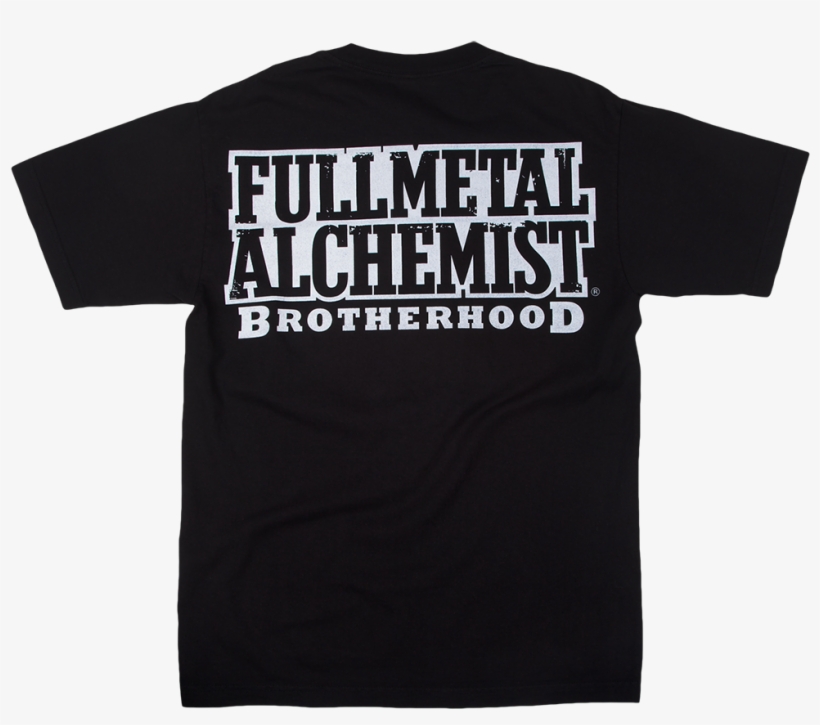 Full Metal Alchemist Brothers Black Tee - Active Shirt, transparent png #8227305