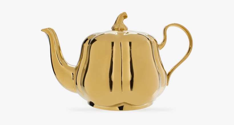 T2 Pumpkin Gold Teapot, transparent png #8227921