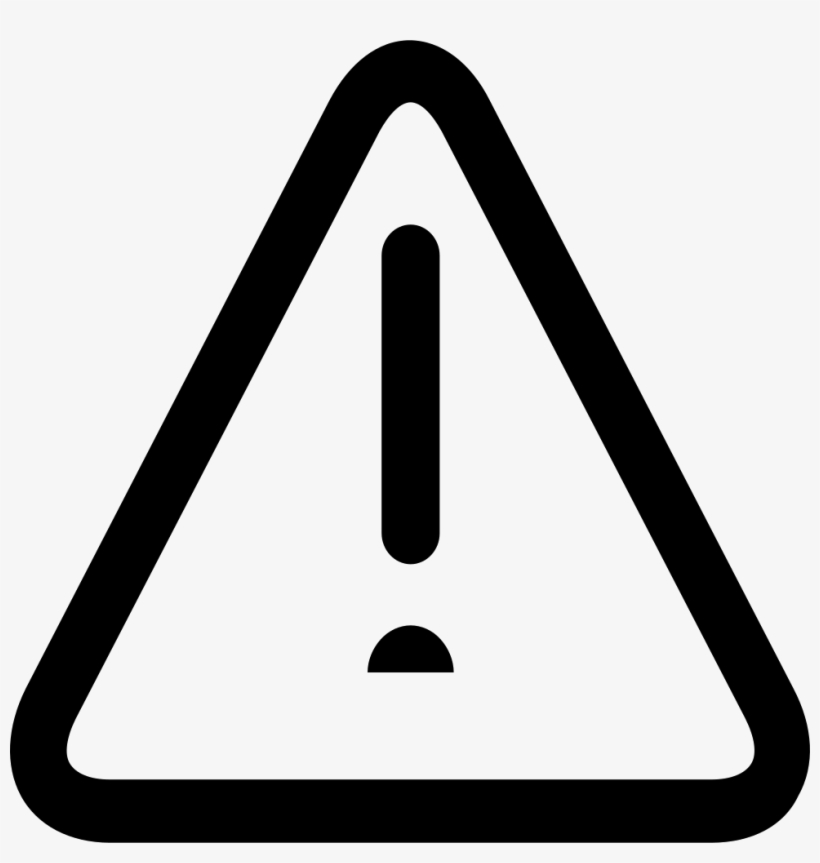 Png File - Attention Sign Black And White, transparent png #8227963