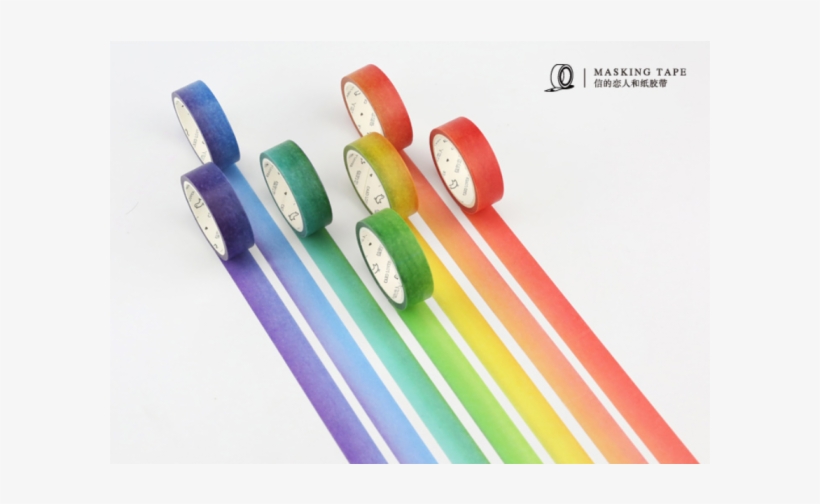 Rainbow Color And Beautiful Gradient - Masking Tape, transparent png #8228124