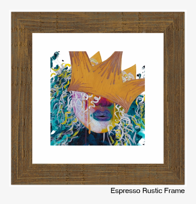 Espresso Rustic Frame - Picture Frame, transparent png #8228126